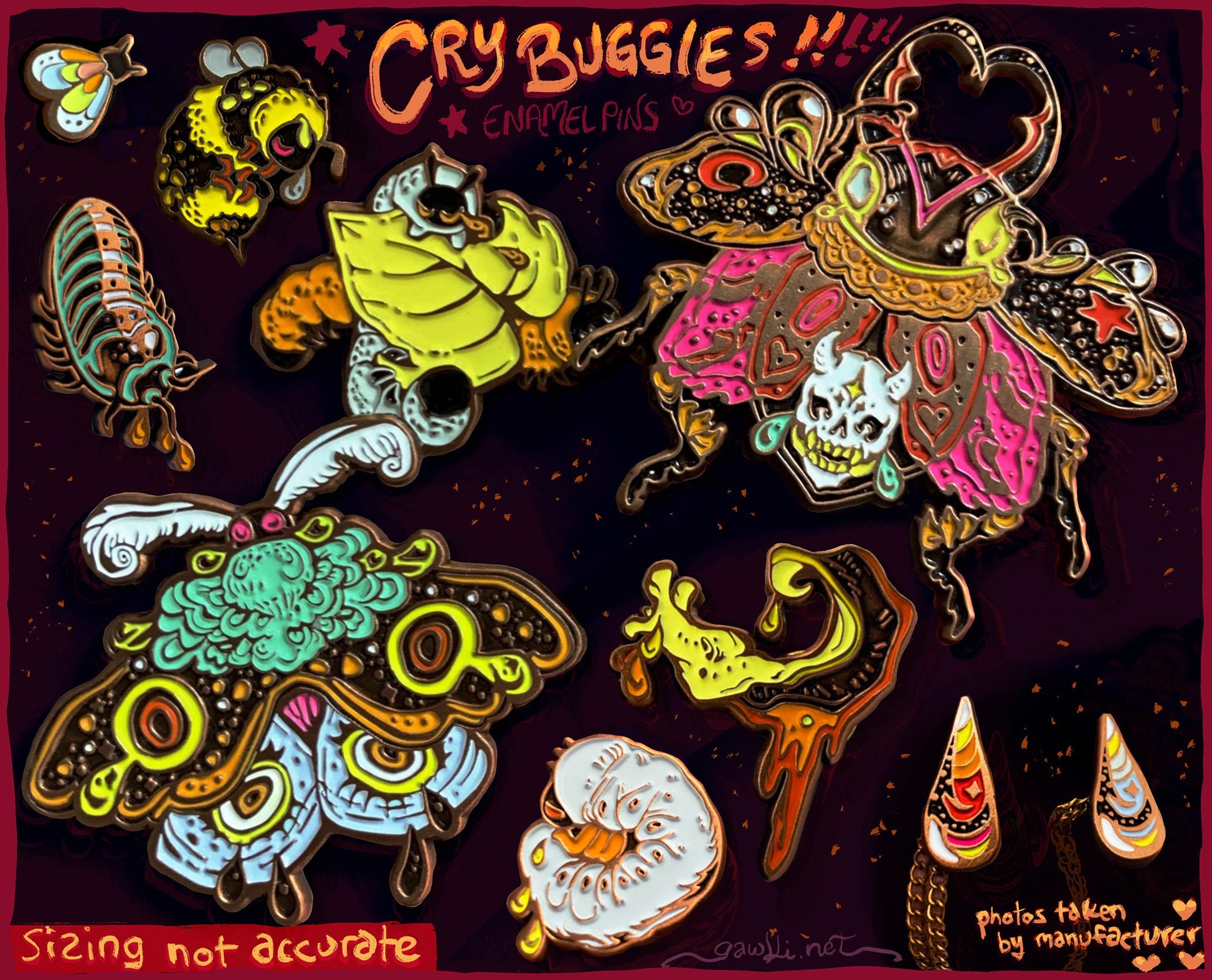 Cry Buggies [Enamel Pins] **RETIRING LOW STOCK
