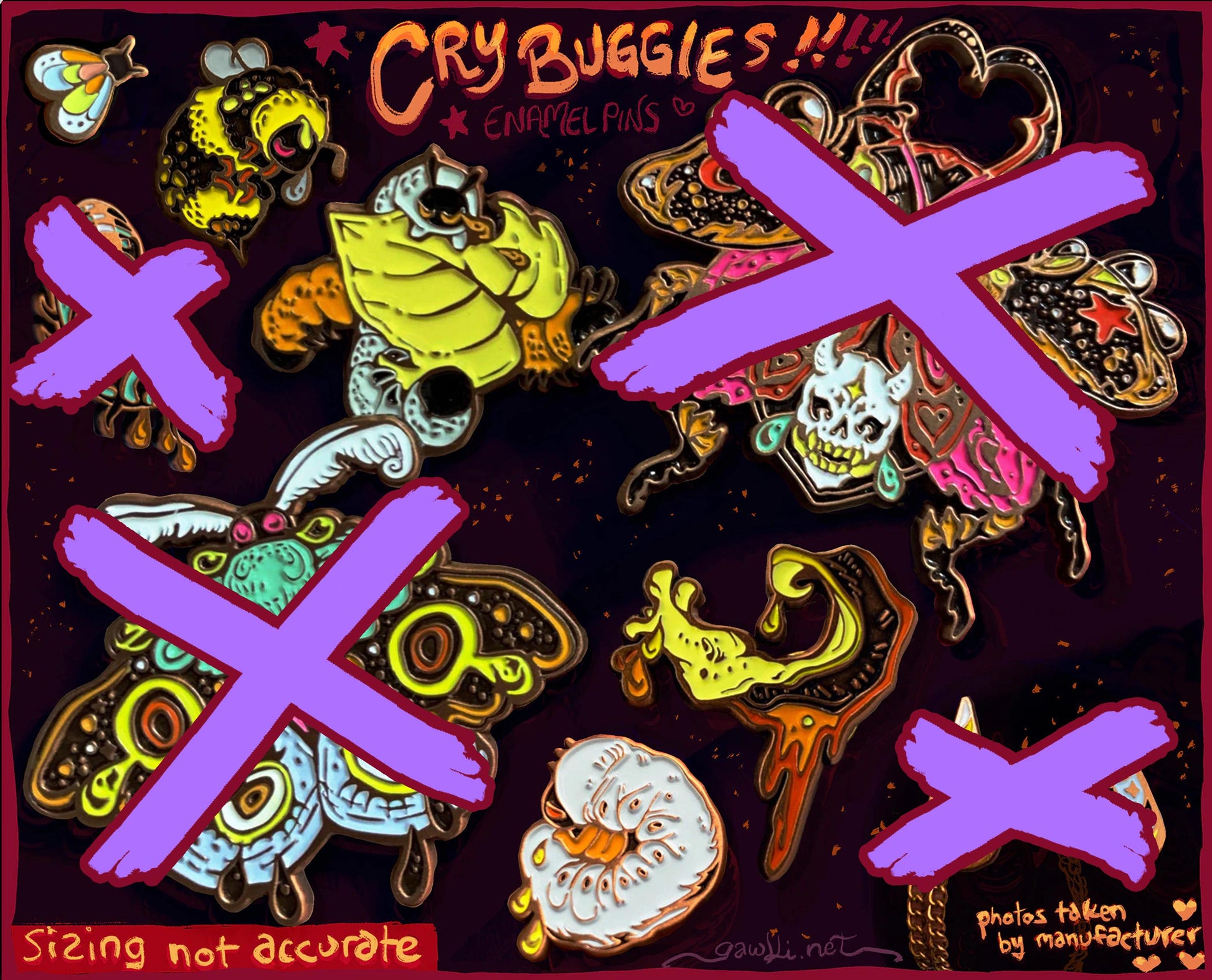 Cry Buggies [Enamel Pins] **RETIRING LOW STOCK